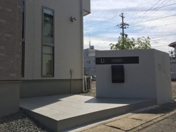 門柱 新築外構 一宮 稲沢市のエクステリア 外構工事 なら The Garden ザ ガーデン